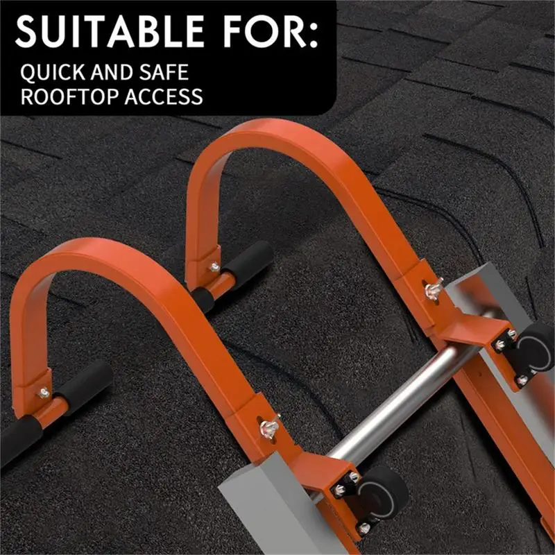 Roof Ladder Steel Roof RidgeLadder Hook For Wall 2 Pcs Ladder Stabilizer Heavy Duty Fast And Easy Setup To Access Steep Roofs