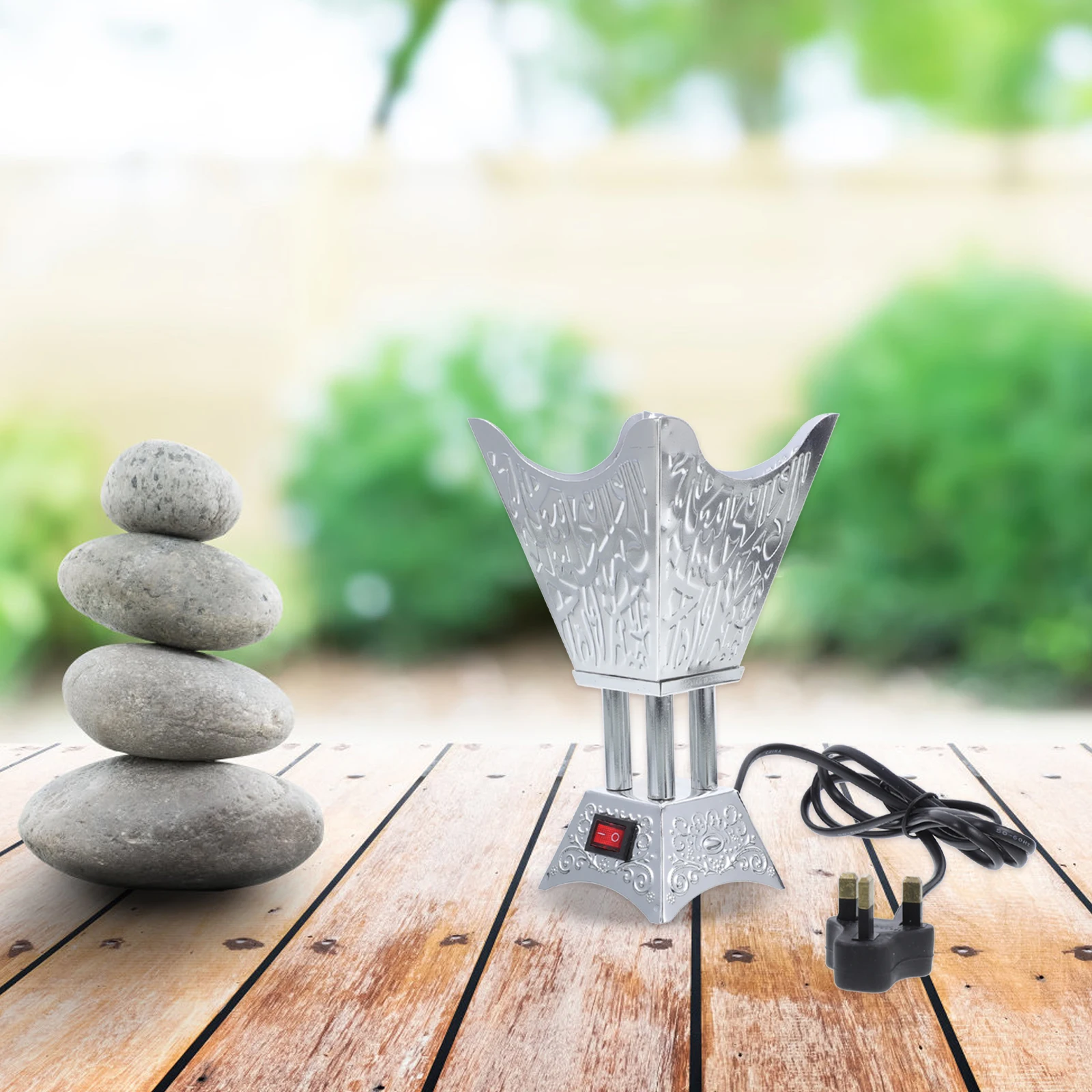 

Electric Incense Burner Retro Decor Plug Censer Vintage Home Charcoal Decorations Aroma Stove Safe Reusable Desk Ornament Yoga