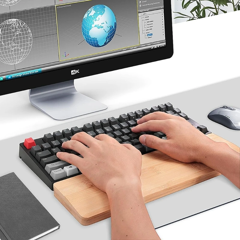 Hỗ trợ bàn phím Giá đỡ cổ tay tích hợp ngăn chứa đồ chống trượt Dropshipping