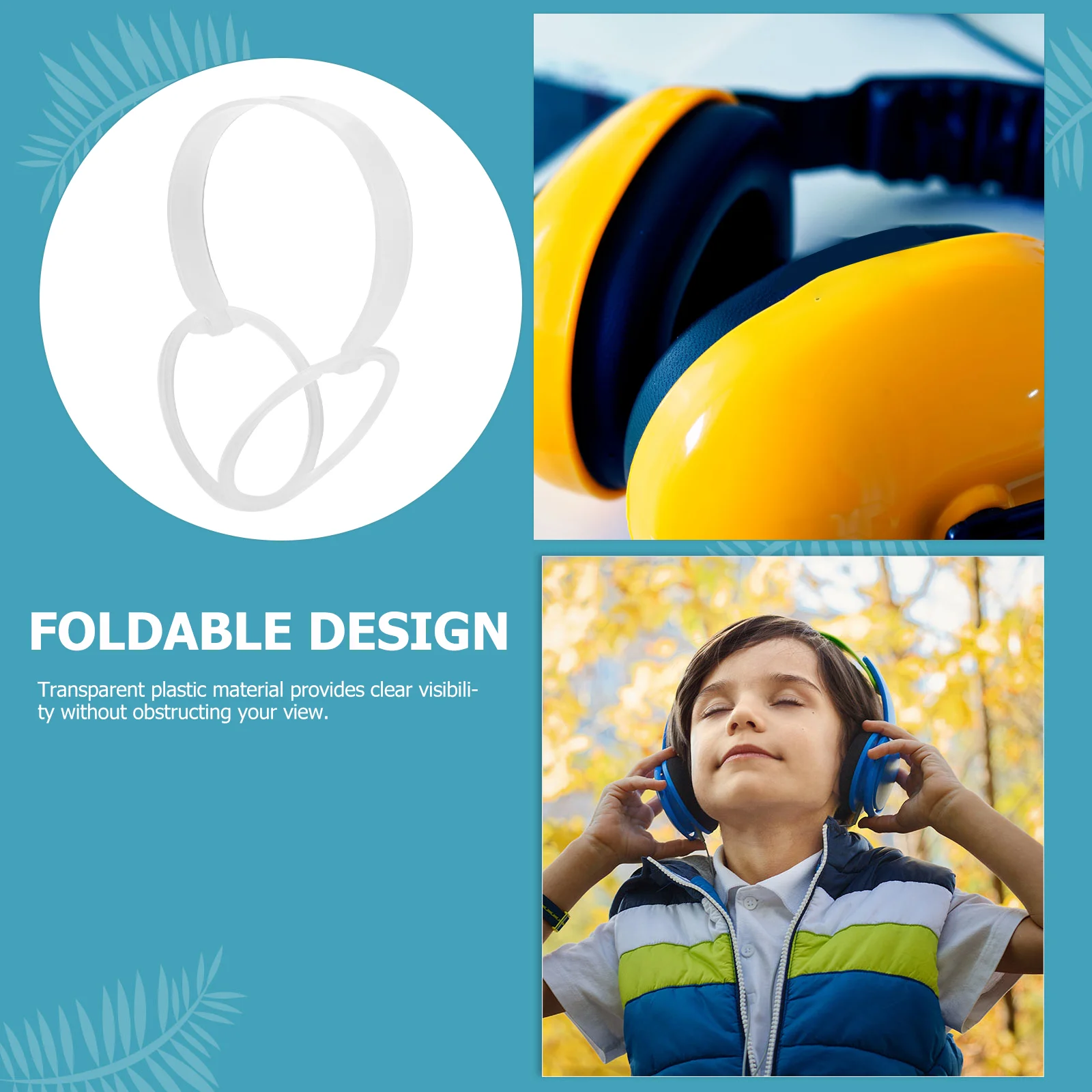 10 ชิ้น Earmuff กรอบชั้นวางสําหรับ DIY ทําผู้ถือพลาสติกฤดูหนาว WARM กรอบ