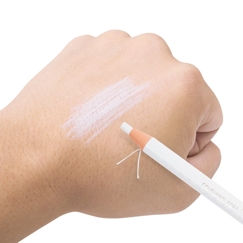 

2 Pcs White Eyeliner Pencil Waterproof Long Lasting Eyebrow Makeup Drawing Pens Highlighter WoodenEyeliners Cosmetics