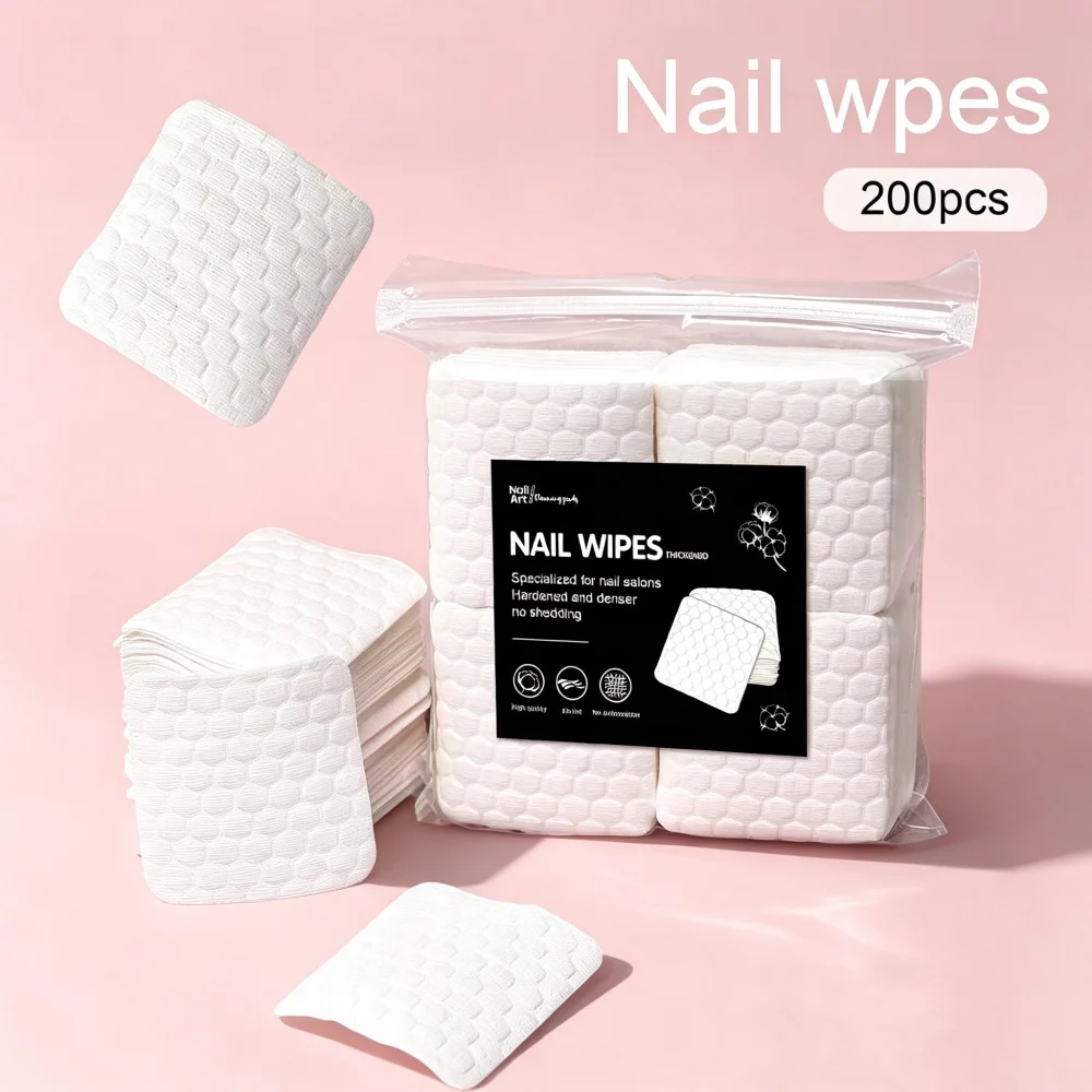 200/500Pcs Solid Nail Tools Manicure Remover Pads