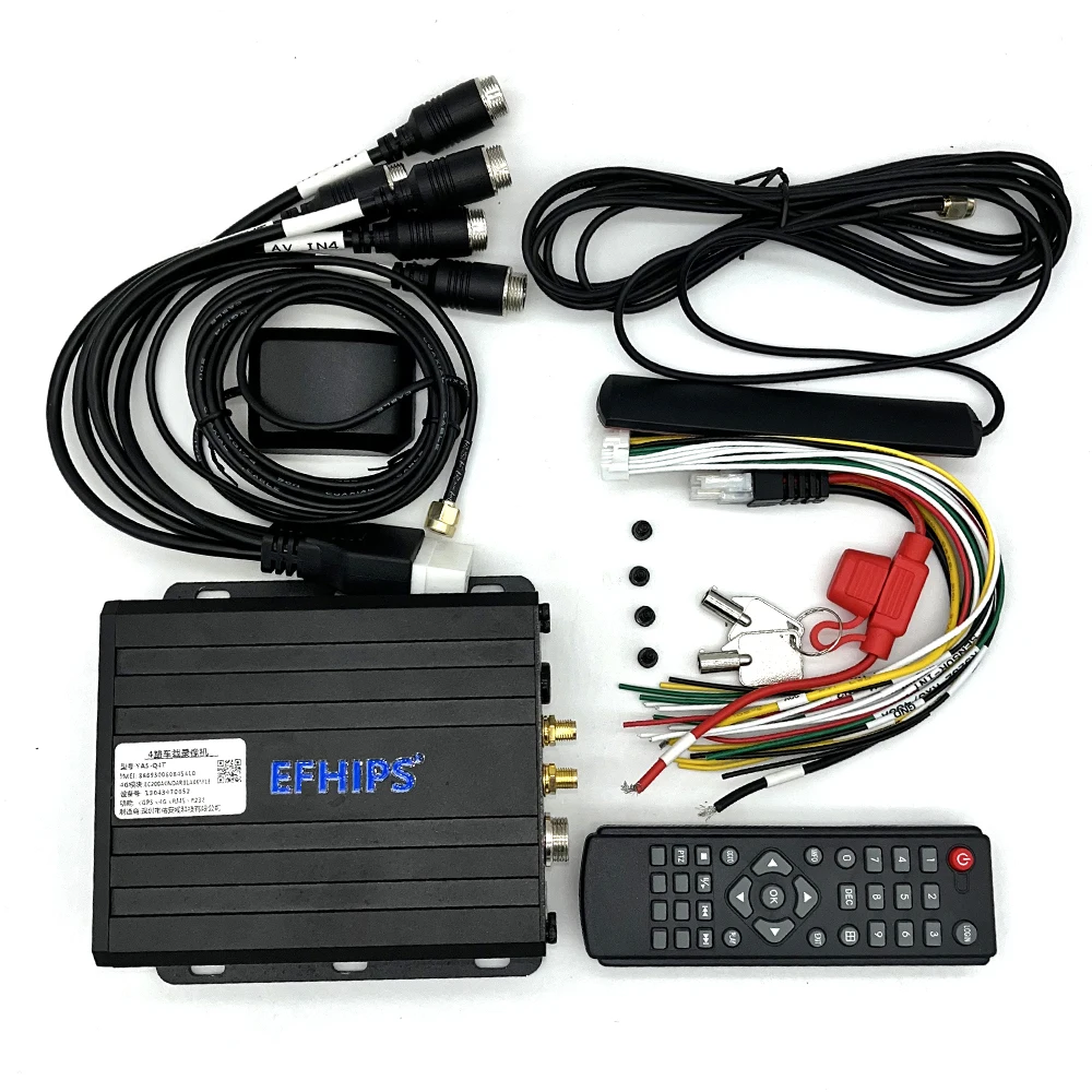 EFHIPS 4 kanałowy 1080P HD samochód specjalny pojazd CCTV MDVR nagrywanie GPS 4G WiFi System kamer do samochodów ciężarowych samochodowy mobilny zestaw DVR