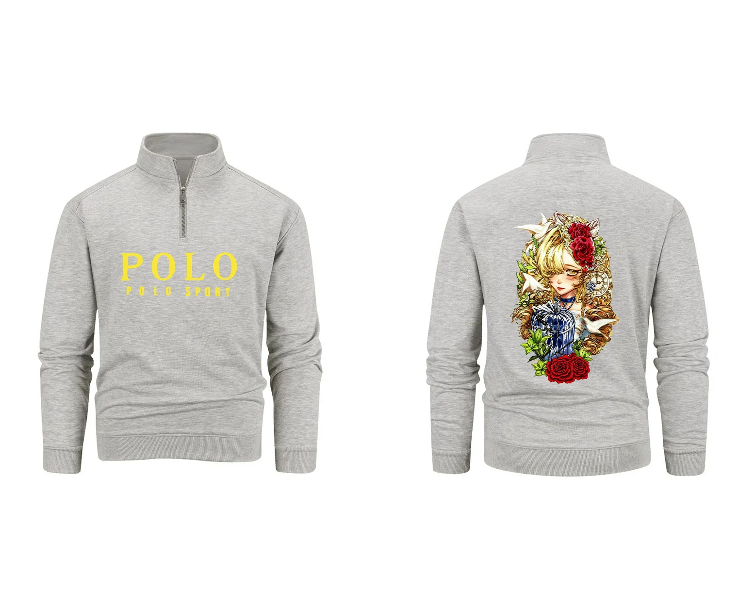 Мужские толстовки с капюшоном на полумолнии