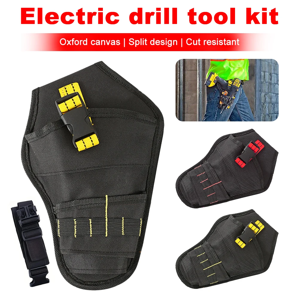 Power Tool Holster Drill Holster Cordless/Single Hook with Metal Clip For Easy Attachment