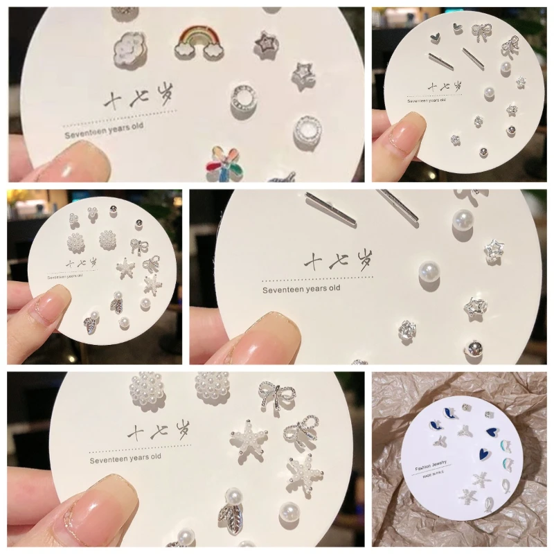 Boucles d'oreilles pour femmes en acier inoxydable