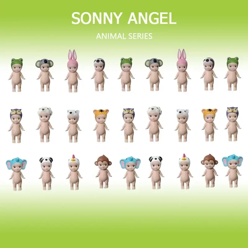 Sonny Angel Animal Stand up Mini postać z anime akcesoria dla lalek lalka świąteczny prezent urodzinowy dla dzieci