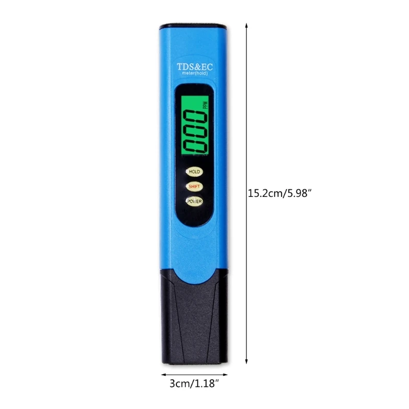 มัลติฟังก์ชั่น EC/TDS/Temp Meter เครื่องวิเคราะห์น้ำเครื่องทดสอบคุณภาพน้ำ Drop ship