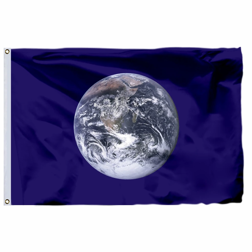 Earth Day Flag Banner Environmental Planet GLOBE WORLD Classroom House Indoor Outdoor Decor Flags Polyester with Brass Grommets