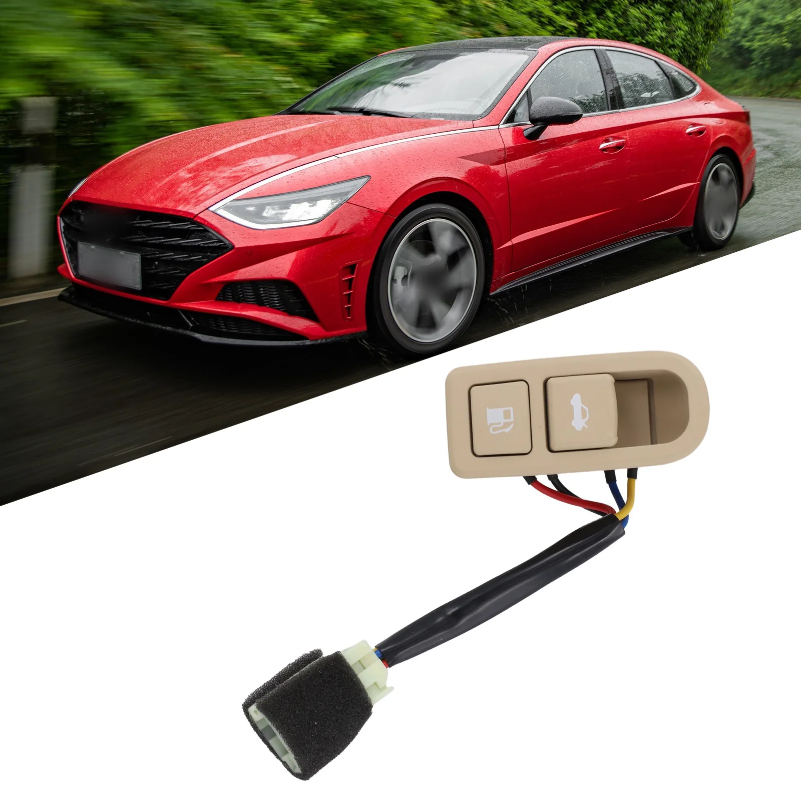 

935553K000 Trunk Fuel Door Opener Release Button for Hyundai For Sonata 06 to 08 and Optima 09 to 10 Replacement Part