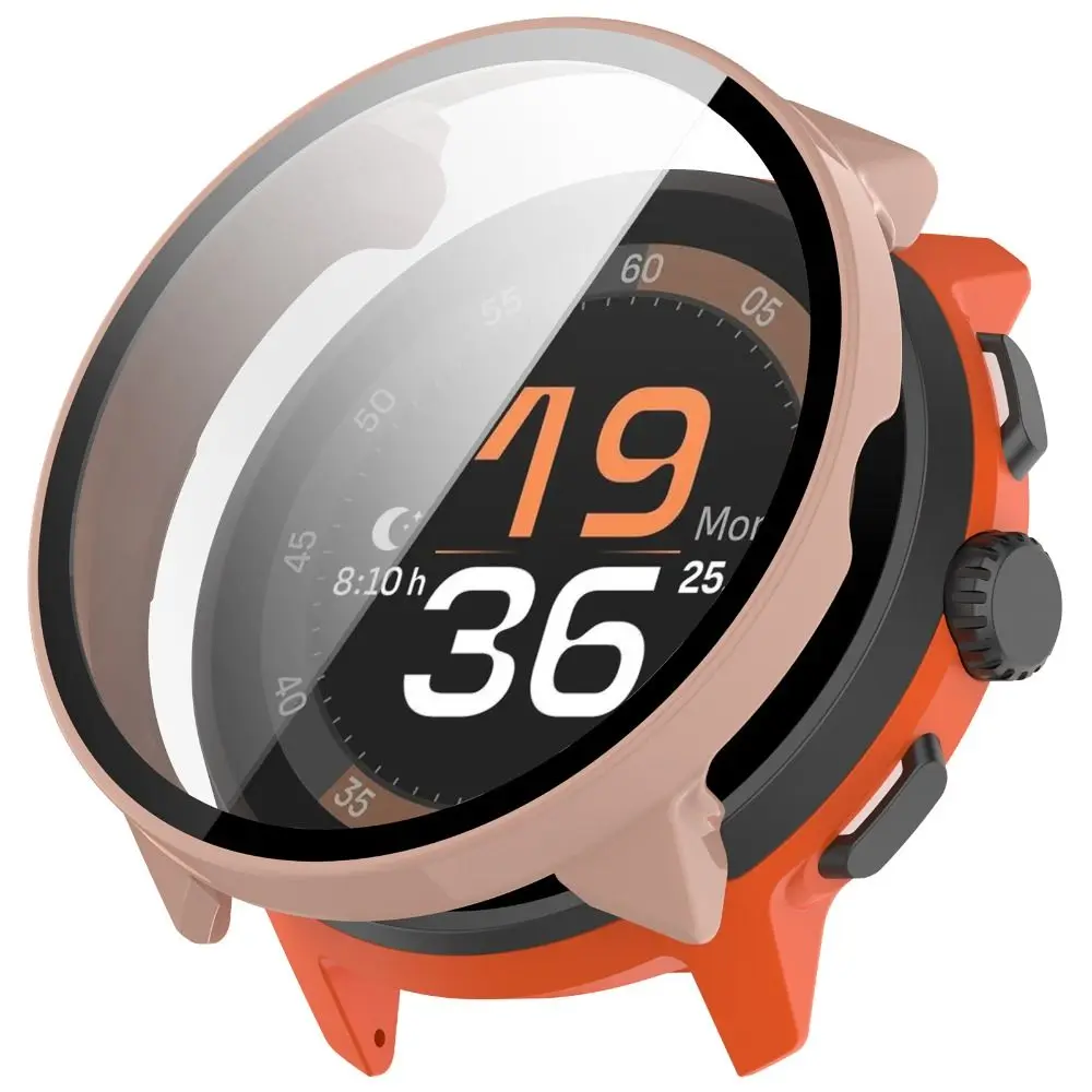 PC + étui de protection trempé anti-rayures couverture complète couverture d'écran coque de protection pare-chocs pour Suunto Run