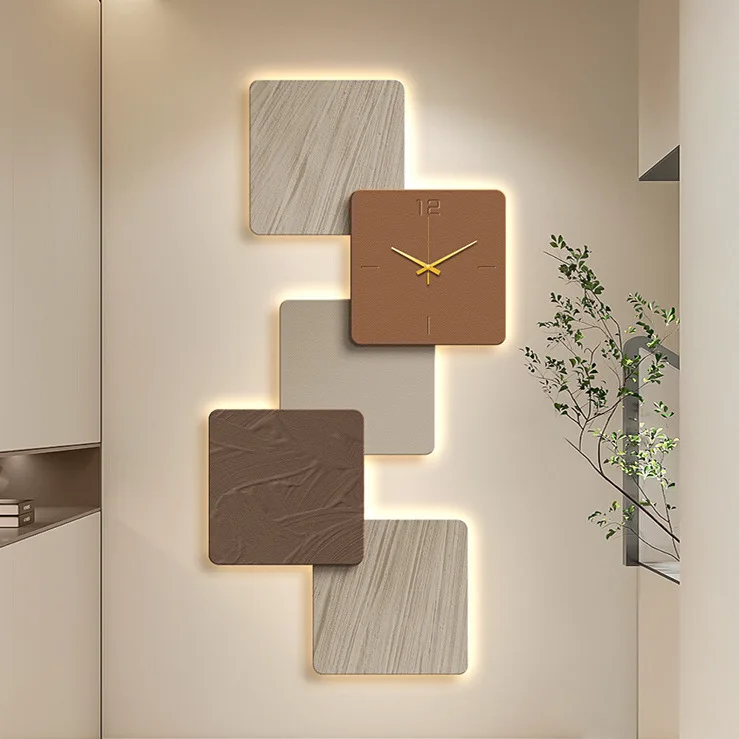 Entrance decorative painting Entering the door Lighting painting Italian living room corridor