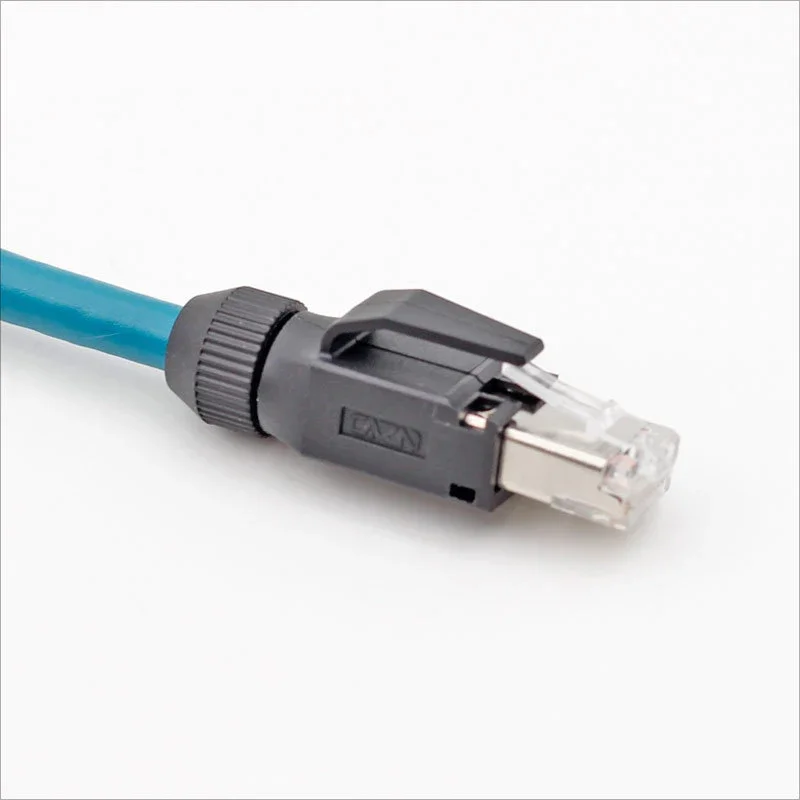 5pcs Industrial RJ45 Shielded Connector Ethernet Switch Network Joint CAT6/CAT6A Assembled Profinet Ethernet RJ45 Crystal Head