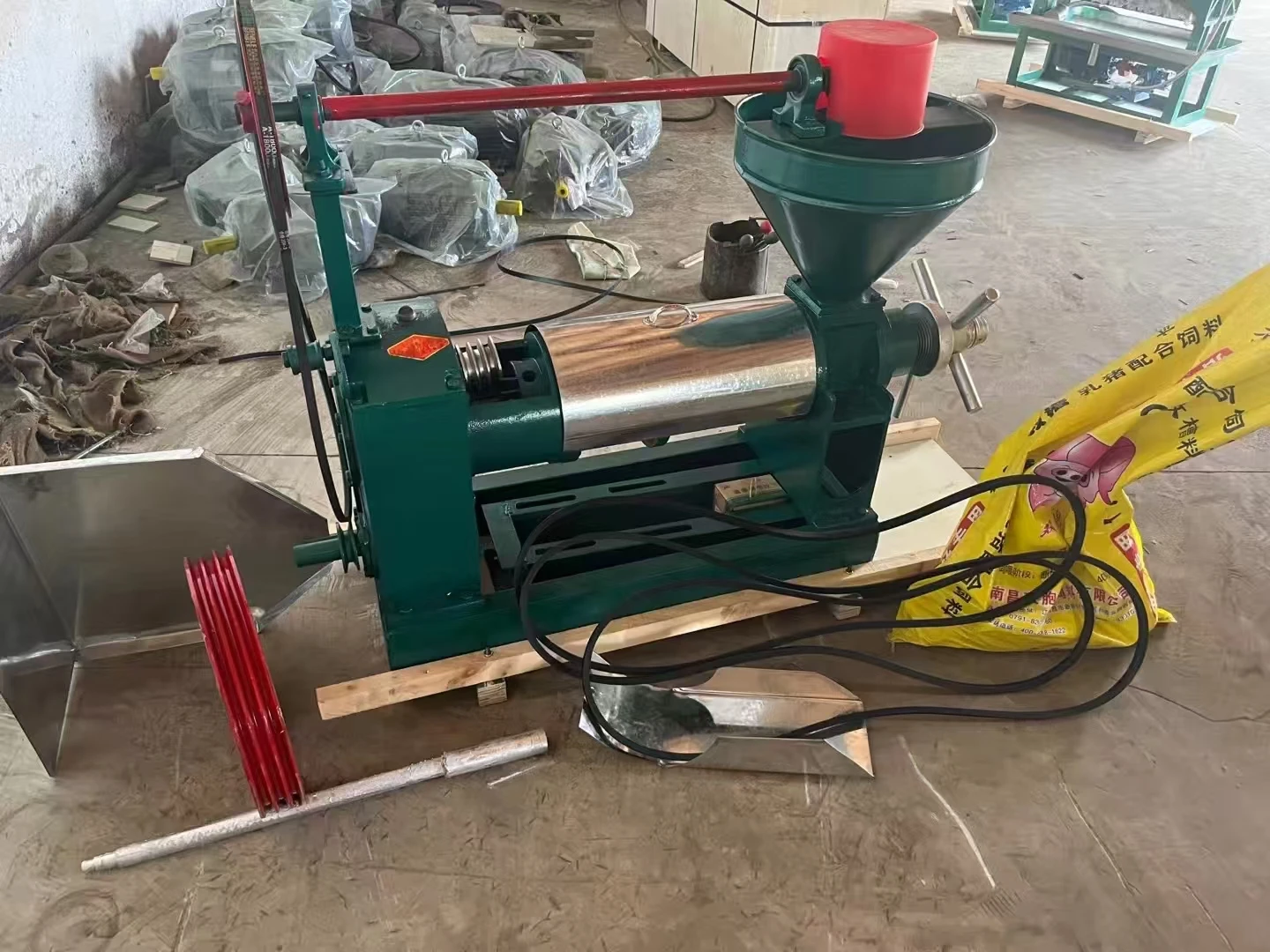 آلة صنع الزيت السمسم زيت الفول السوداني الصحافة طارد زيت بذور القطن