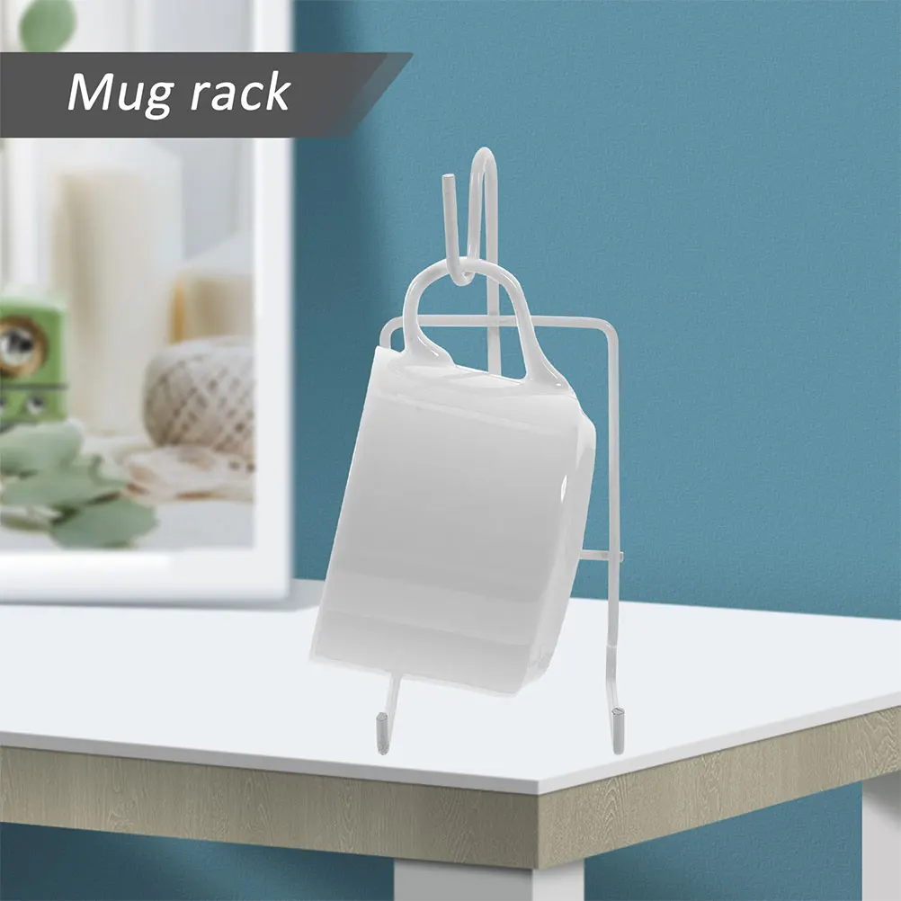 Sturdy Metal Coffee Mug Display Rack Iron Shelf Organizer For Home Kitchen Counter Storage Mug Stand Tea Holder Snack