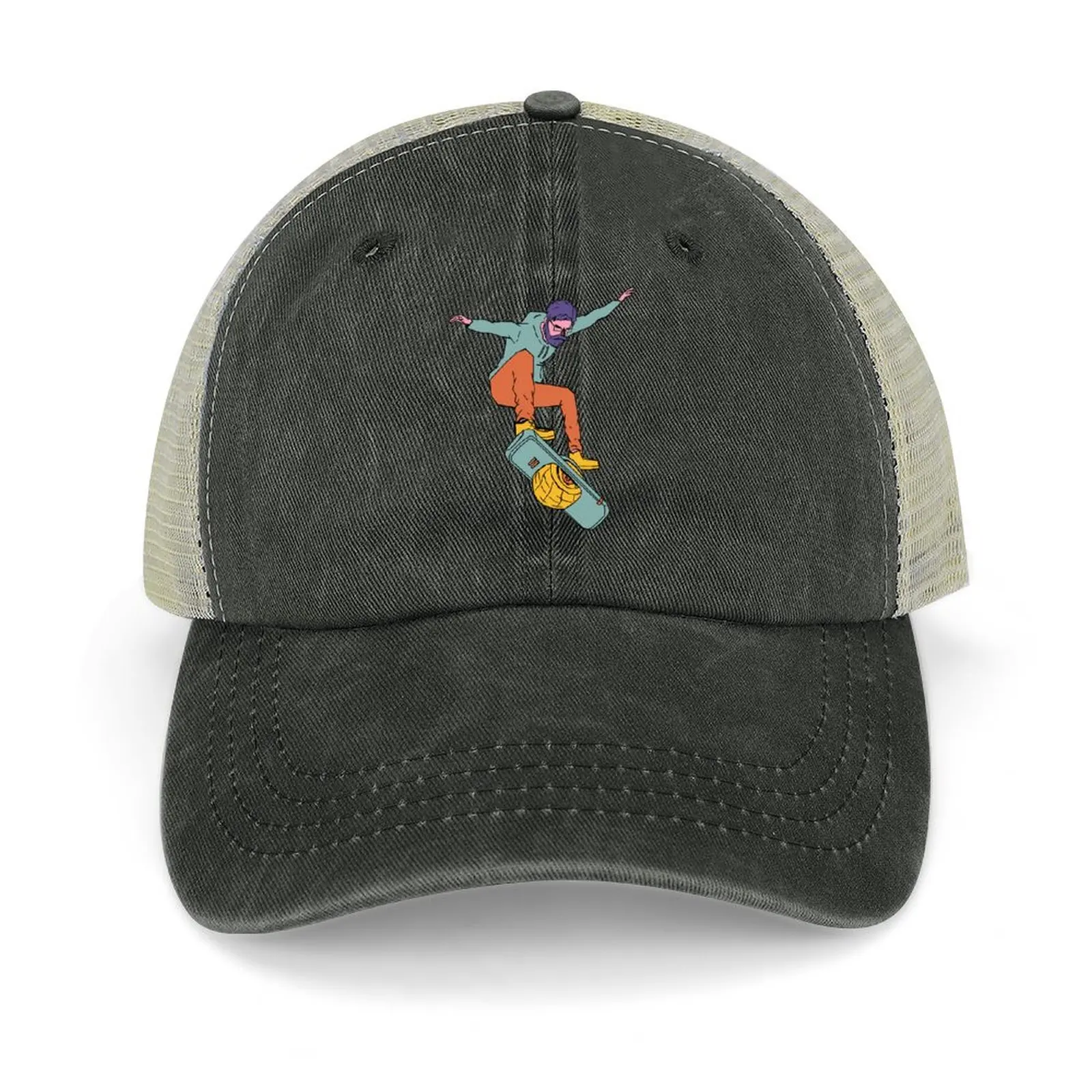 

Onewheel Kickflipping Colorful Character Sticker Baseball Cap Winter hat hats for men New In Hat Boy Child Women's