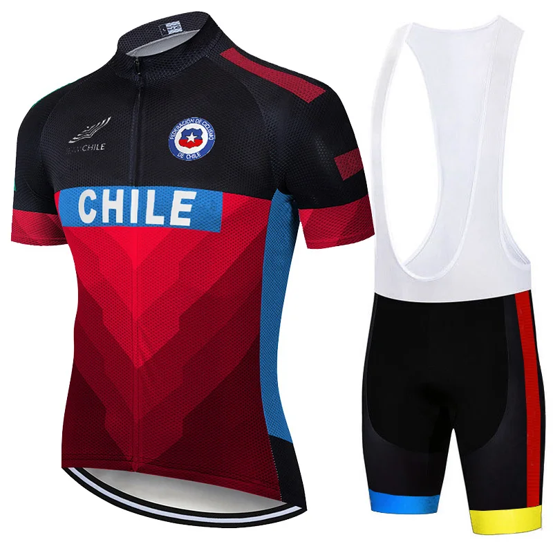 

Chile Jersey Pro Cycling Shorts Jacket Bicycle Race Wear Bike MTB Road Ciclismo Maillot Bicycl Top Summer Men Sport Dress