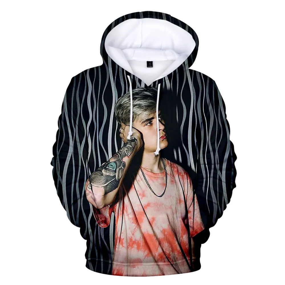 Verlichte Killah 3d Trendy Print Hoodie Comfortabele Hiphop Hoody Casual All-Match Harajuku Unisex Hoodie Tops