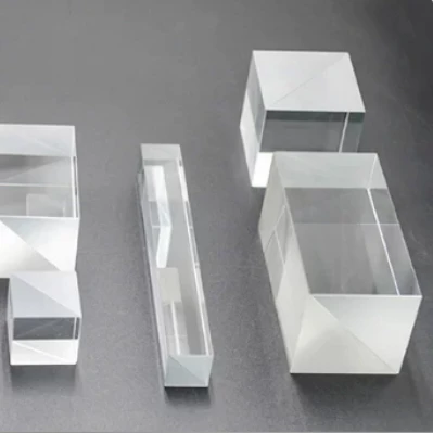Optical Glass Glued Cube Reflecting Prism with Bevel Coated Reflective Film for 2D Mobile Phone Vision Measurement Imaging
