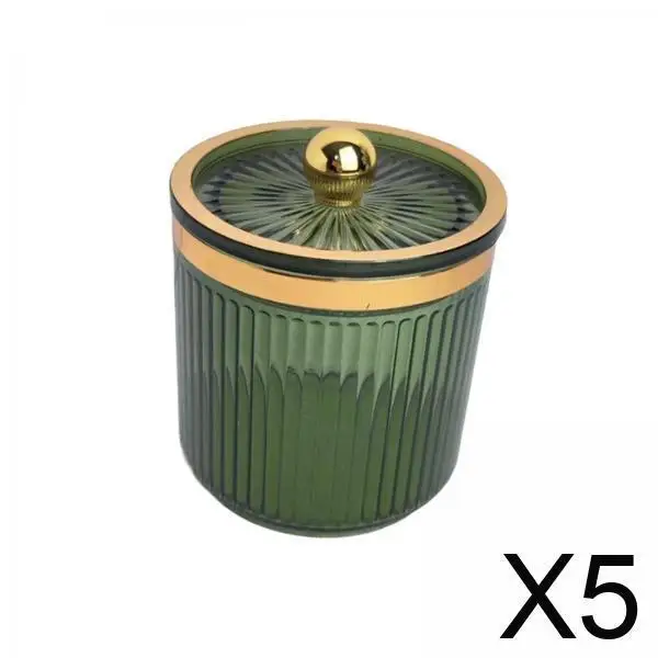 

Ящик для хранения косметических подушечек с крышкой, универсальный держатель для ватных тампонов для ванной комнаты, спальни, комода и офисного использования