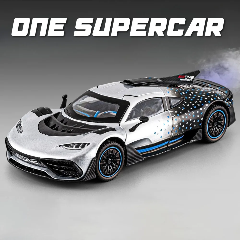 

1:24 Scale ONE Vision GT Model Car Toy Wheel Steering Exquisite Interior Design Supercar Models Toys Office Table Ornament