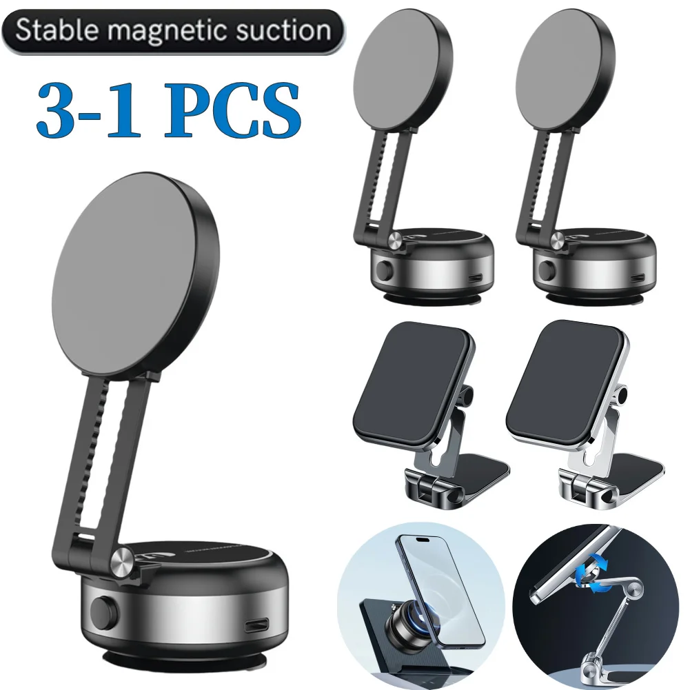 Car Mount Holder for iPhone 16 15 14 13 12 Pro Max Plus Mini 360°rotation Magnetic Phone Holder for Car/Mirror/Smooth Surface