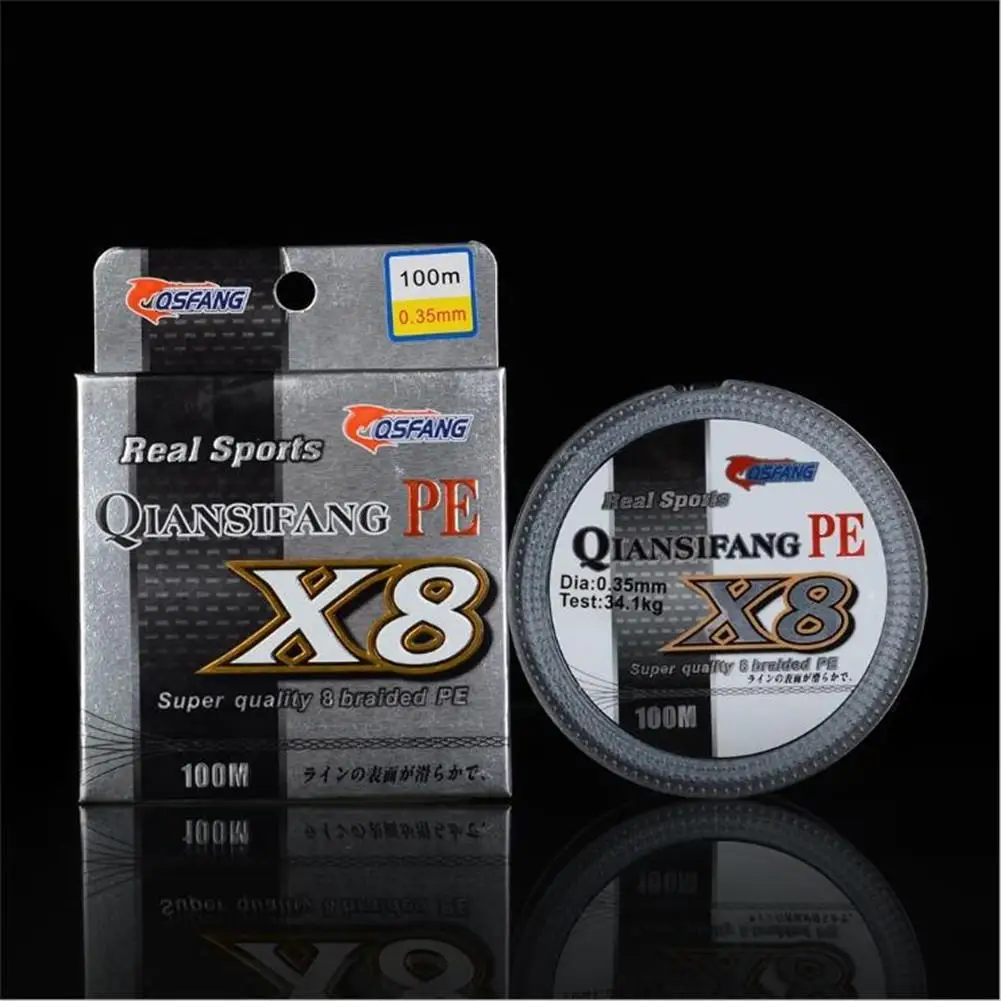 

YOUZI High Strength 8 Braid 100M 0.6#-10# PE High Tension Anti-bite Fishing Line