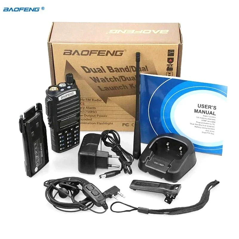 Baofeng UV-82 8W Military Walkie Talkie Long Range 10 KM H/M/L HIgh Power Modes Dual PTT UHF VHF Ham Radios Better than UV5R