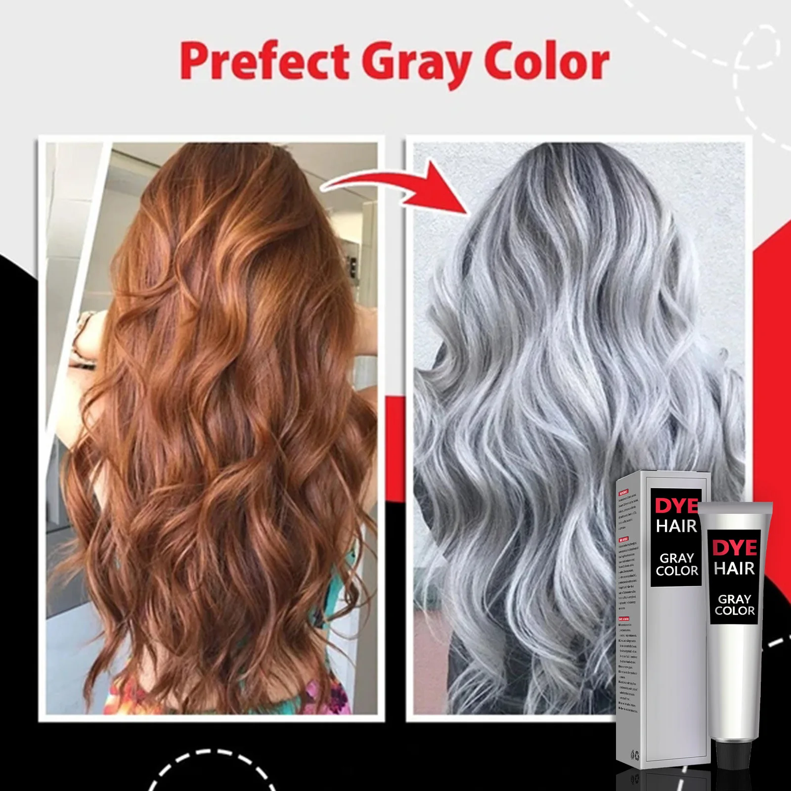 

30g Hair Color Dye Cream Full Coverage Semi-Permanent Wine Red/Black/Grey Brown/Gray/White/Purple Hair Dye hair colo