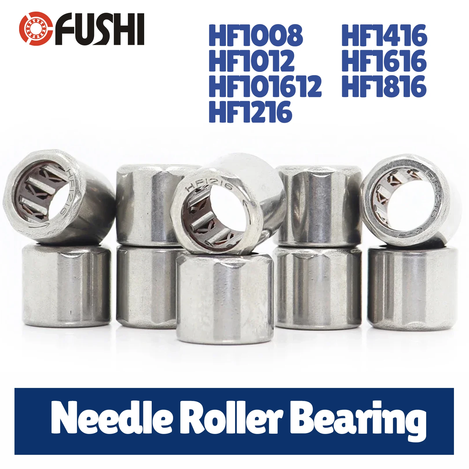 

10 шт. игольчатых роликовых подшипников HF1008, HF1012, HF1016, HF1216, HF1416, HF1616, HF1816 ABEC-1 (10x14x8 мм) для редукторов, насосов и двигателей