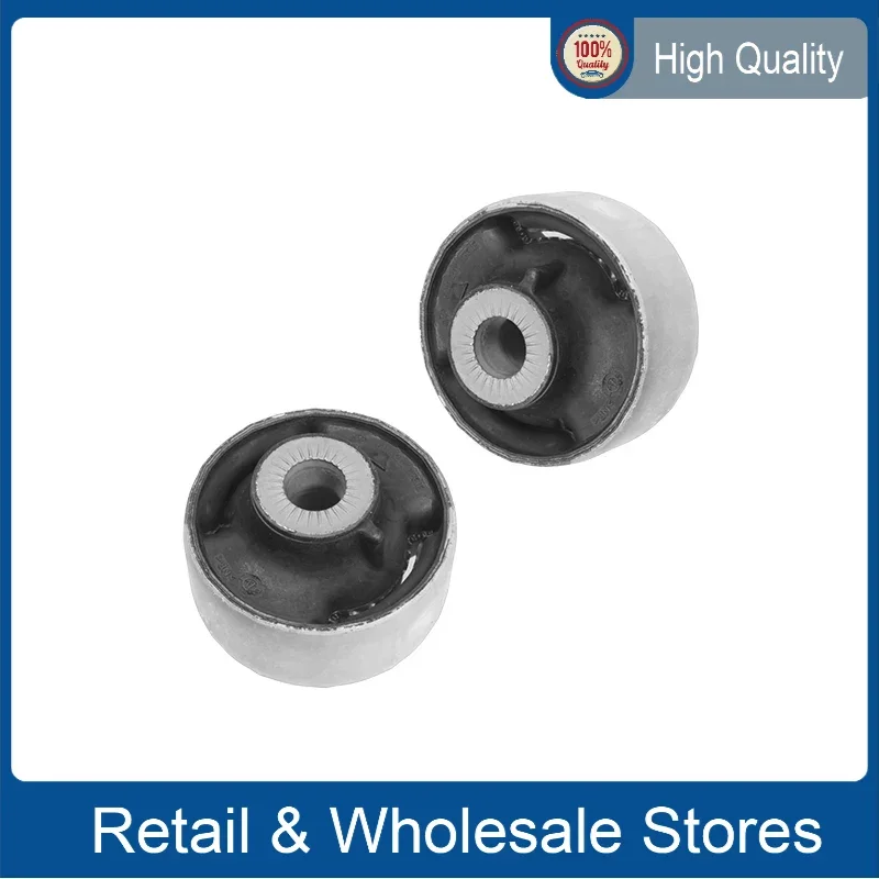 2pcs Control Arm Bushing Rear Yaw Arm Rubber Metal Mount Kit 5Q0407183L for Audi A3 Q3 VW Golf Jett Tiguan Seat Leon Skoda