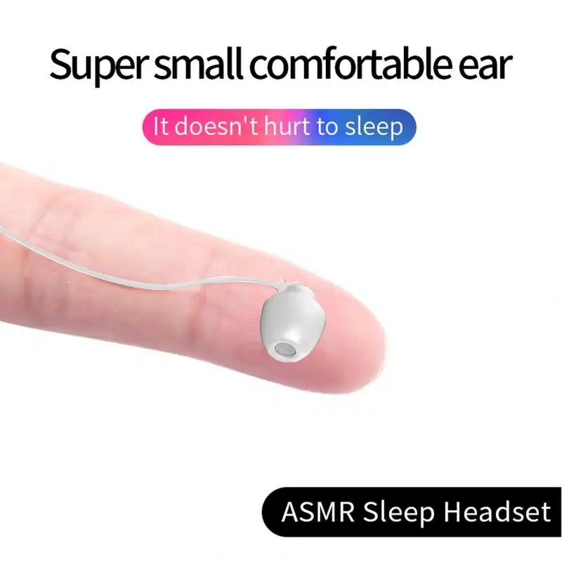 Fones de ouvido com cancelamento de ruído suave para computador, auscultadores leves do sono do silicone, auriculares com fio intra-auriculares