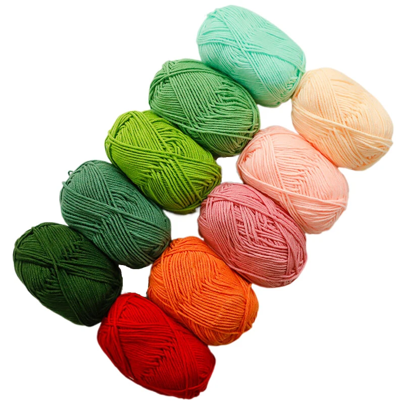 10Pcs Milk Cotton Knitting Yarn Soft Warm Yarn for Hand Knitting worsted crochet threads wool line for handmade