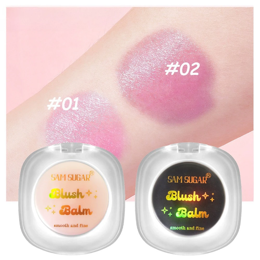 Multifunctional Color Changing Blush Cream Long Lasting Hydrating Cheek Tint Black Blush Balm Waterproof for Cheeks Lips Eyes