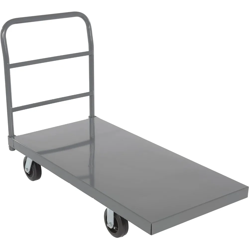 

Vestil ECSPT-2448 Steel Smooth Deck Platform Truck 24 In. x 48 In. 2000 Lb. Capacity Black