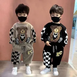 Children Baby Fashion Hoodies Boys Girls Clothing Sets Spring and Autumn Kids Long Sleeve Sweatshirt+Pants Casual Outfit