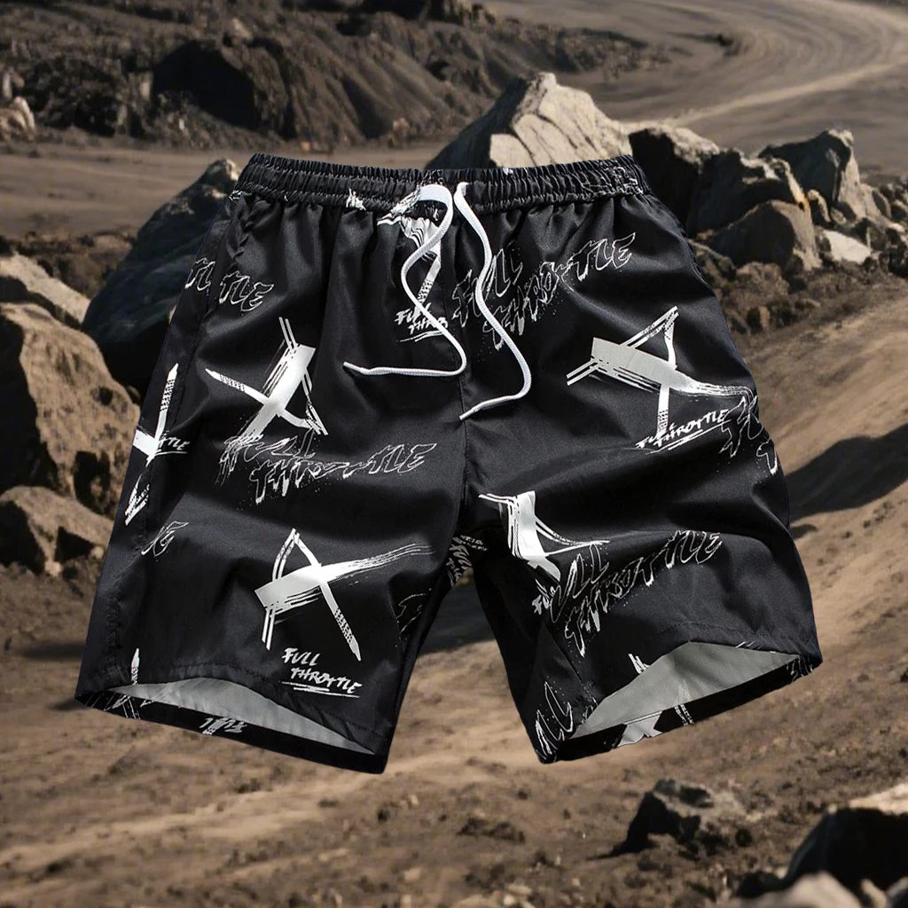 

New Men Fashionable Loose Casual Street Style Shorts Quick Drying Breathable Comfortable Shorts Outdoor Sports Motorcycle Shorts