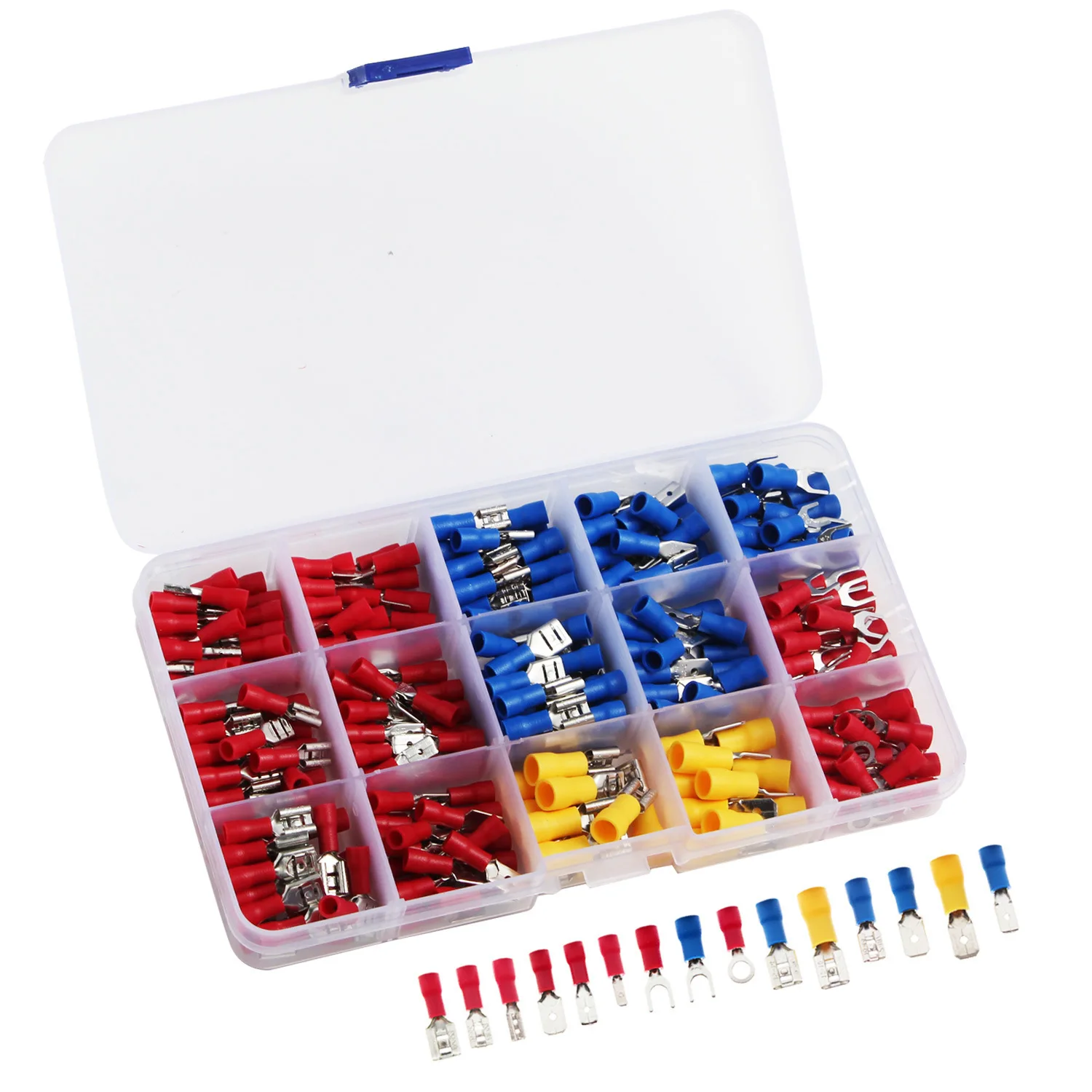 

280pcs cold-pressed terminal combination connector 15 boxed connector terminal set