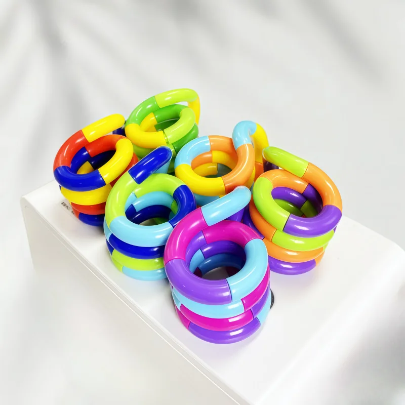 1pcs Temperature-changing Deformable Rope Multi-color Anti Stress Deformation Rope Knot Pressure Stress Relief Toys Gifts image 4