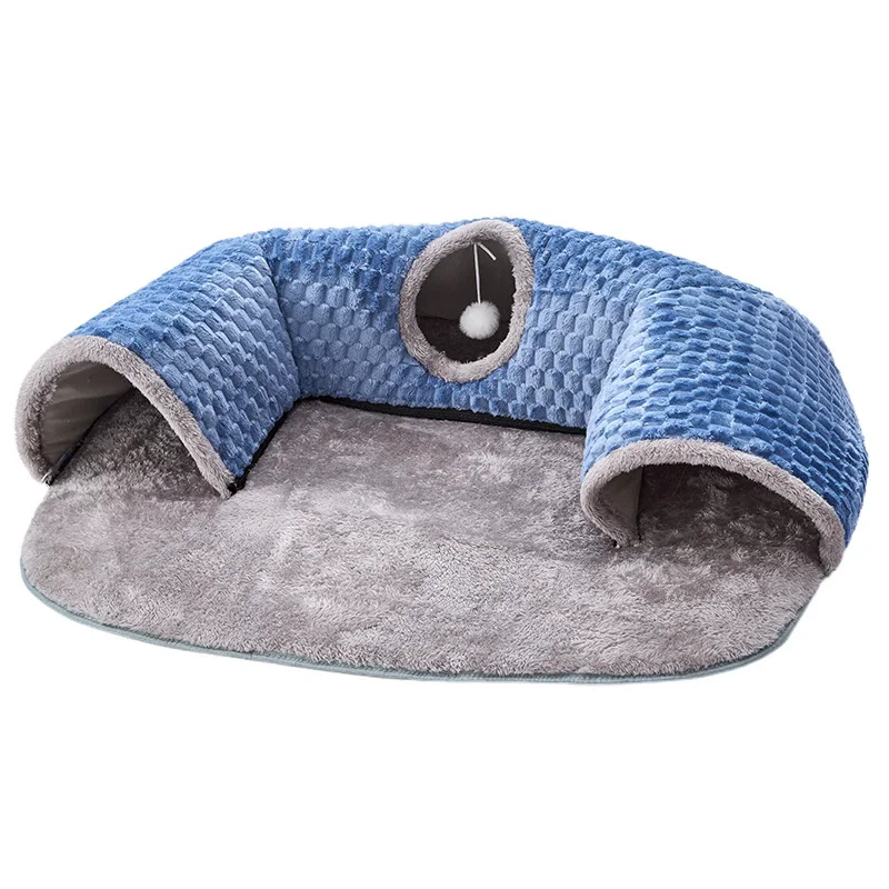 

Soft Cat tunnel Bed for Small to Medium Cat Pet Basket Cat House Sofa Cushion Pet Supplies Comfortable Cat Bed House