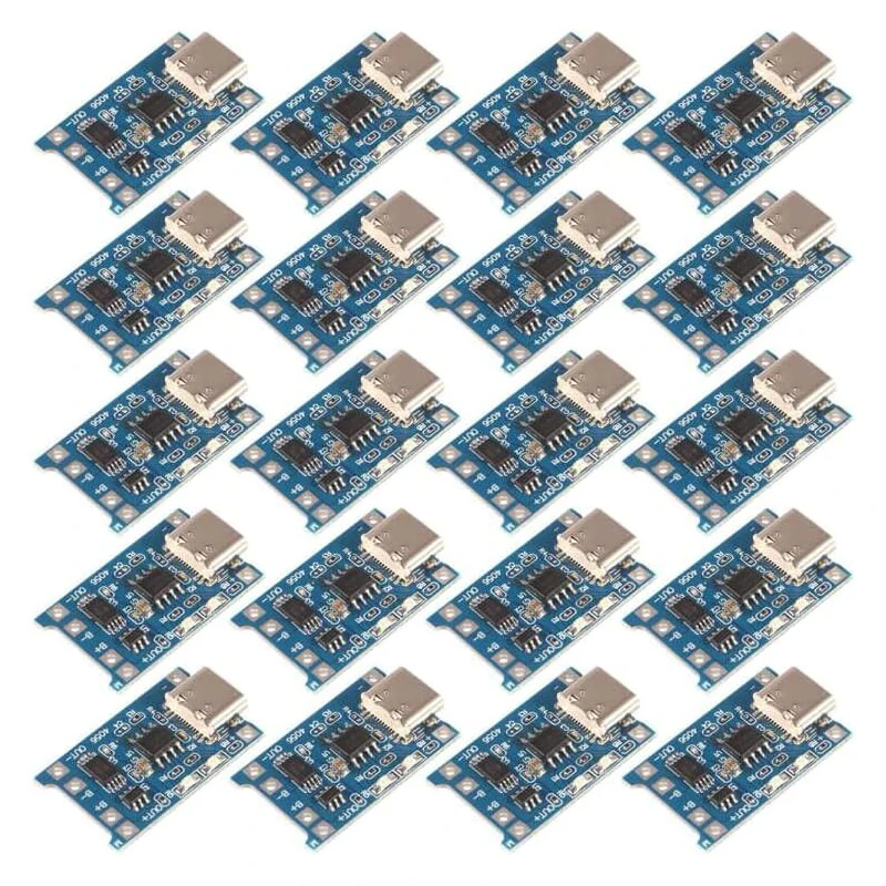 5PCS Type-c/Micro USB 5V 1A 18650 TP4056 Lithium Battery Charger Module Charging Board With Protection Dual Functions 1A Li-ion