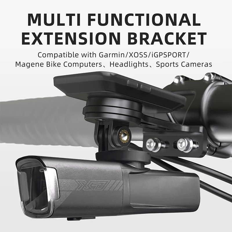 Image of CYCLAMI Erweiterte Vorderlenker-Halterung für NiteRider Adapter Sportkameras Garmin XOSS G+ IGSPORT RAVEMEN