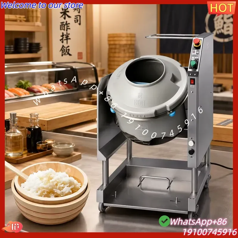 Mezcladora de Arroz y Vinagre para Sushi, de Acero Inoxidable de Grado Alimenticio, Modelo 2026, para Cocina