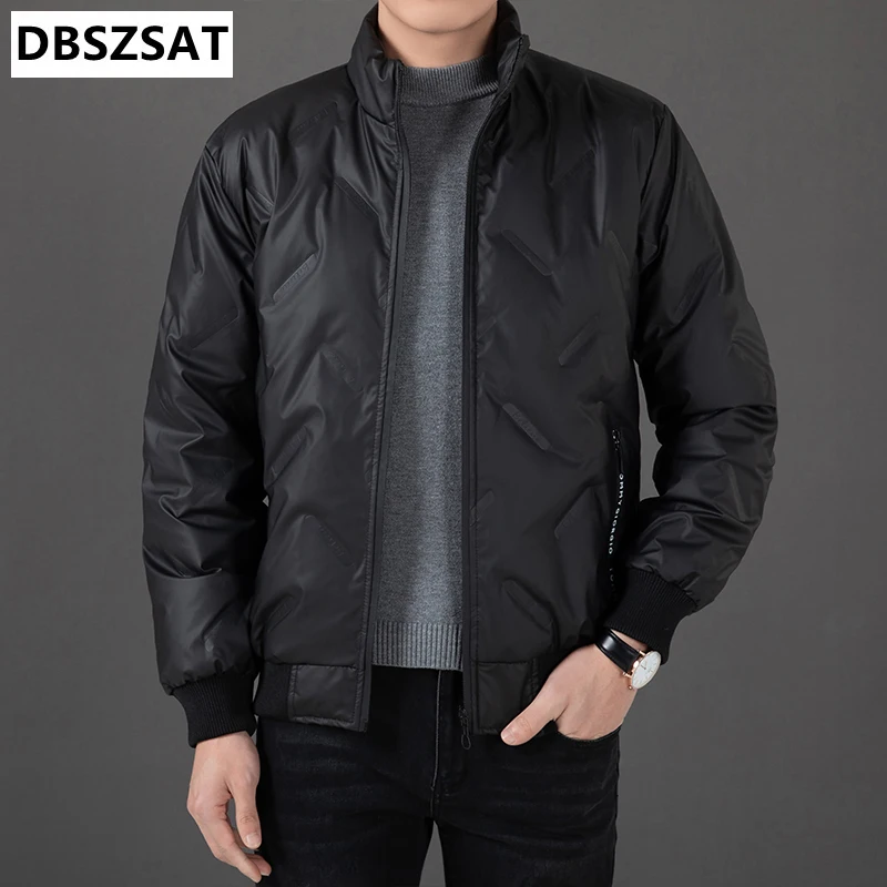 2027 XKK  Winter Brand Men's Solid Color Parkas Casual Warm Men's Cross-Border E-commerce Jacket Fashion Parkas Male Coats