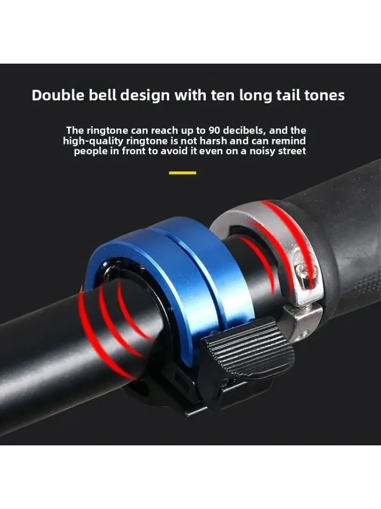 AliExpress NONE 1pc Invisible Handlebar Mounted Bicycle Bell Horn Compact Safety Alert for Mountain Road Bikes, Stylish Functional