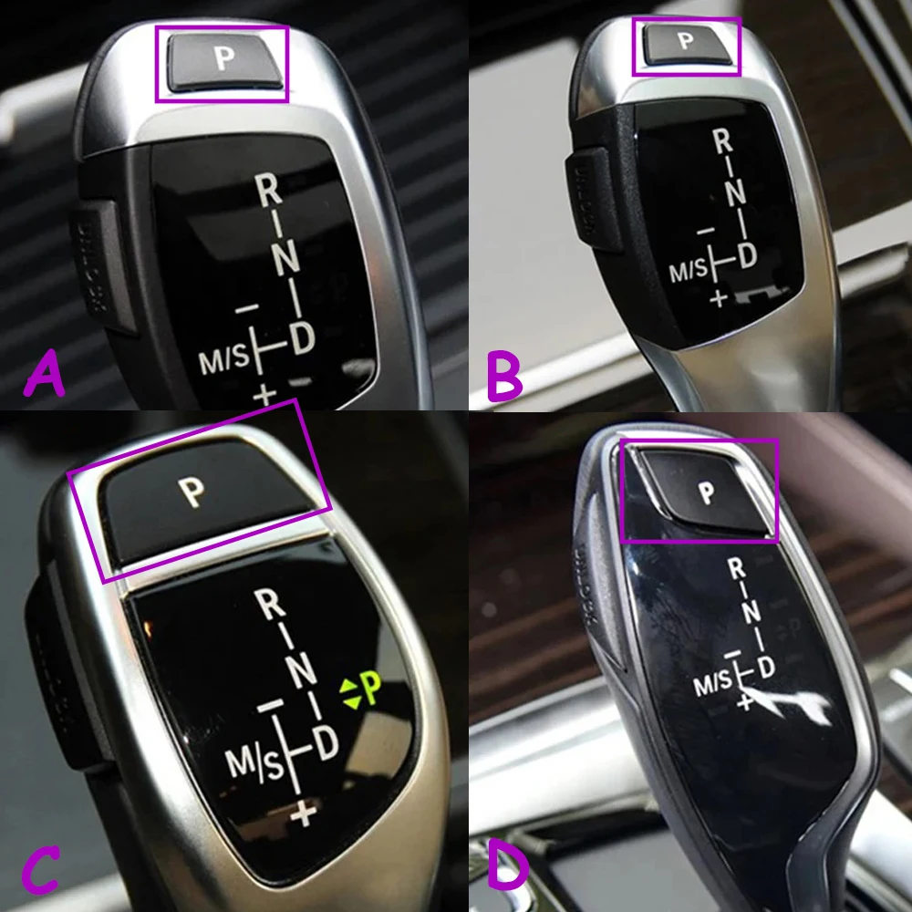 Car Gear Shift Knob P Parking Button Switch Cap Cover For BMW 3 5 7 X3 X4 X5 X6 Series E90 F30 F10 F01 F25 F26 E70 F15 F16 G30