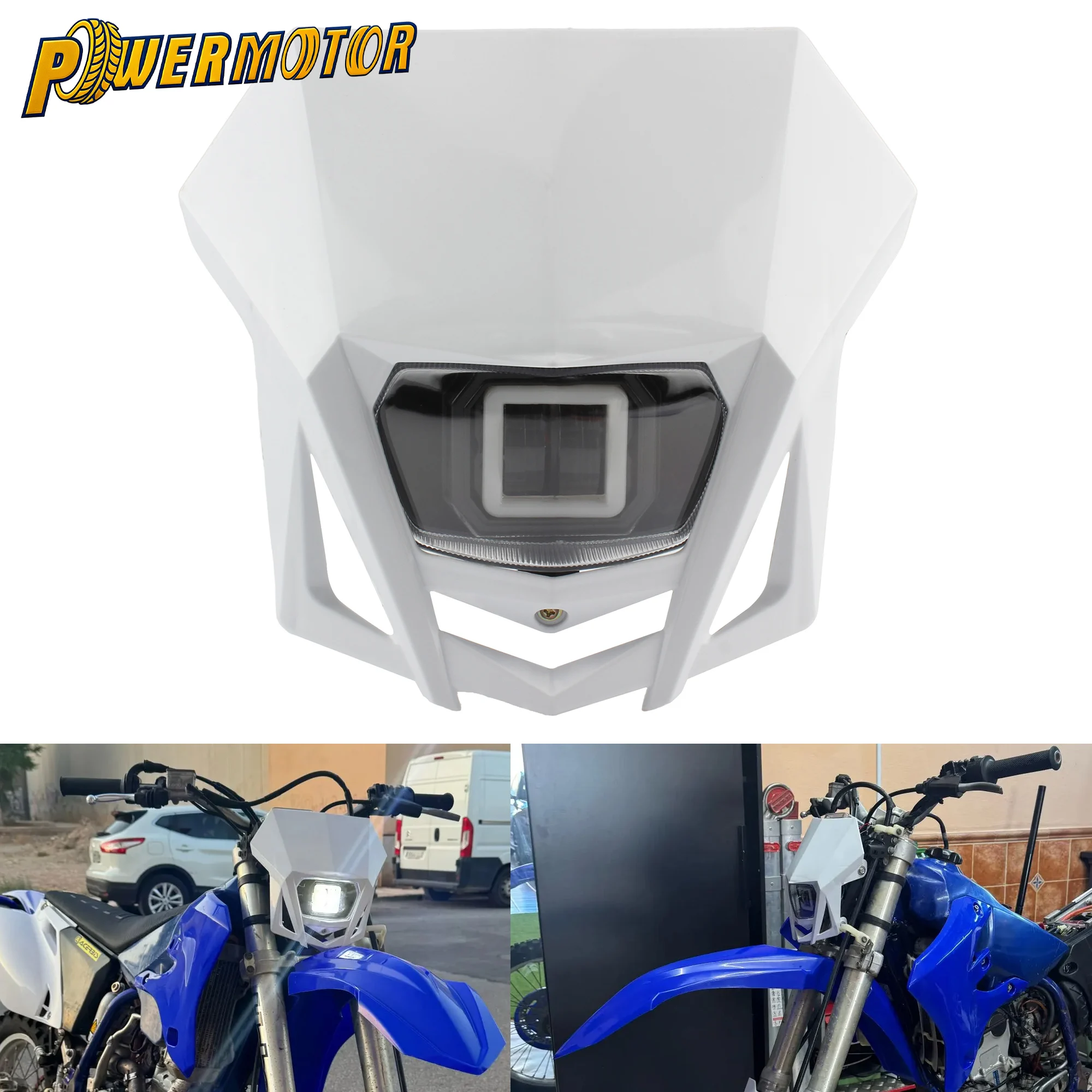 

For Kawasaki Honda Yamaha KLX CRF WR YZ 250 450 Dirt Bike Motocross Headlight LED Head Light Headlamp Motorcycle Accessories