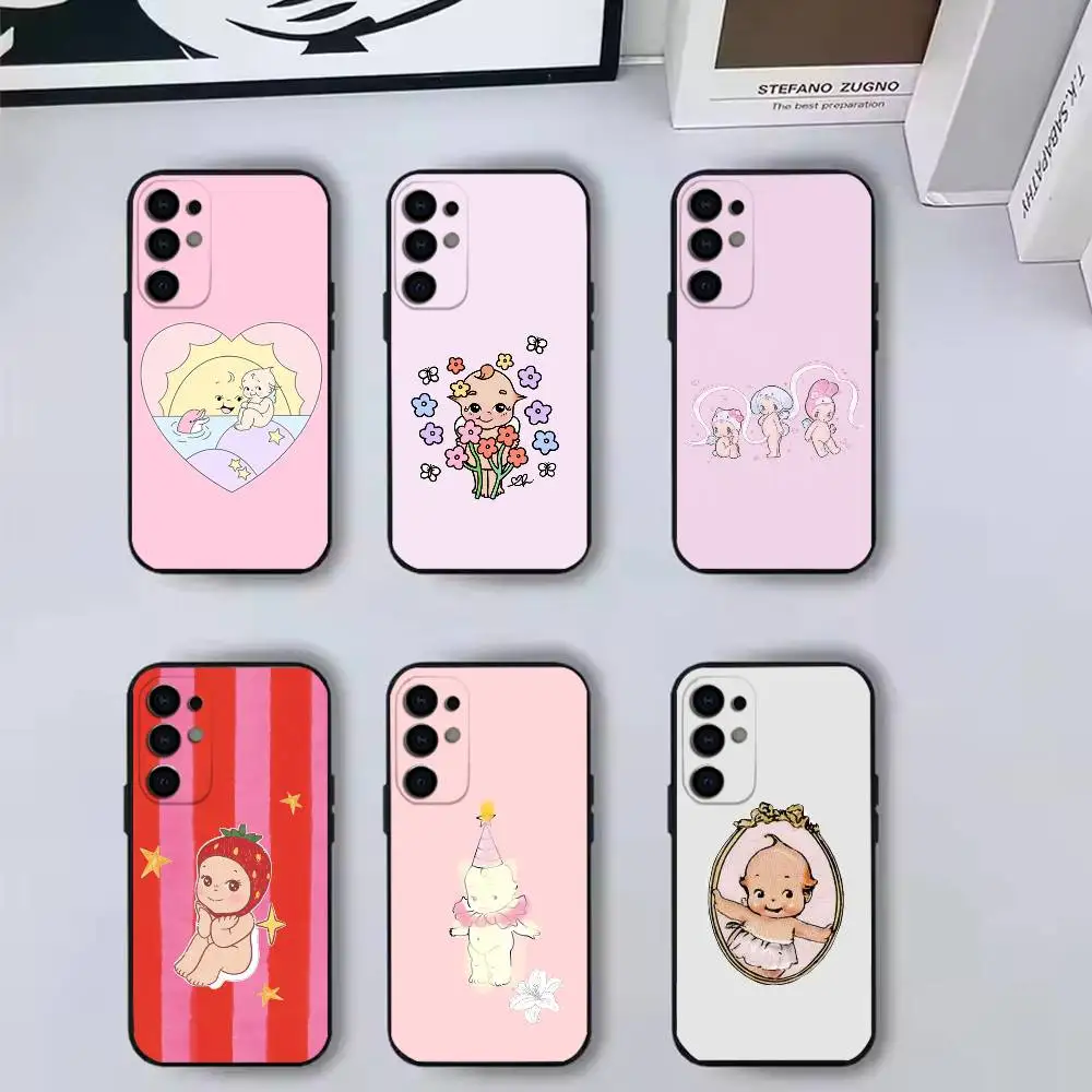 Kewpie Cute Angel  Phone Case Black Silicone Soft For Samsung S25,S24,S21,S22,S23,S30,Ultra,S20,Plus,Fe,Lite