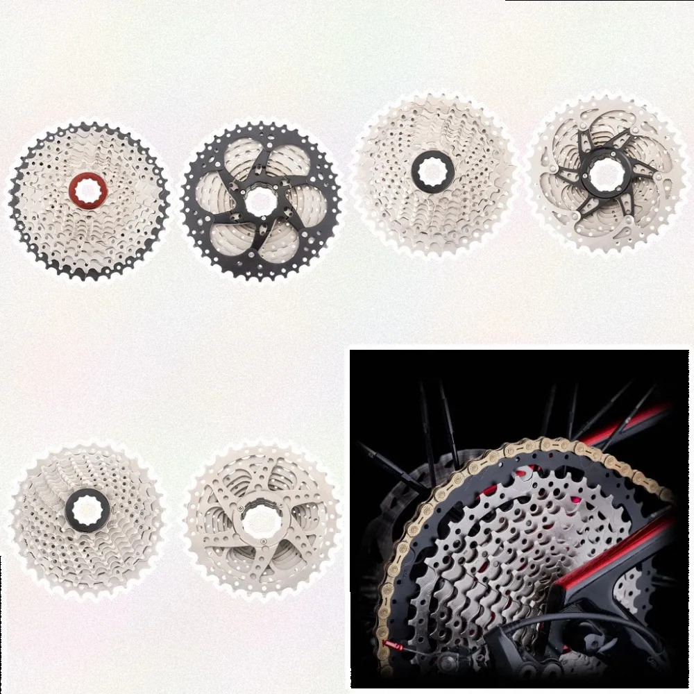 For Rigorous Riding Conditions 11 Speed Cassette Stable Riding Experience Bicycle Cassette Chromium-molybdenum Steel