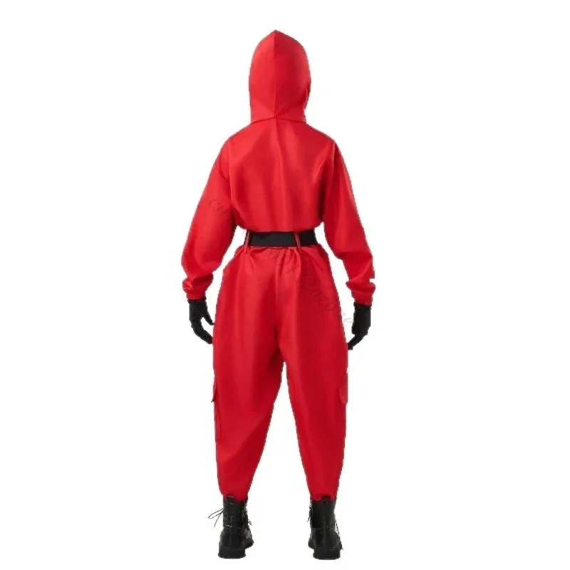 ใหม่สีแดงปลาหมึกยักษ์คอสเพลย์เครื่องแต่งกายสำหรับผู้ใหญ่วัยรุ่นเกมจั๊มสูทปาร์ตี้ฮาโลวีนชุดวอร์มชุดบทบาทเล่นเครื่องแต่งกาย